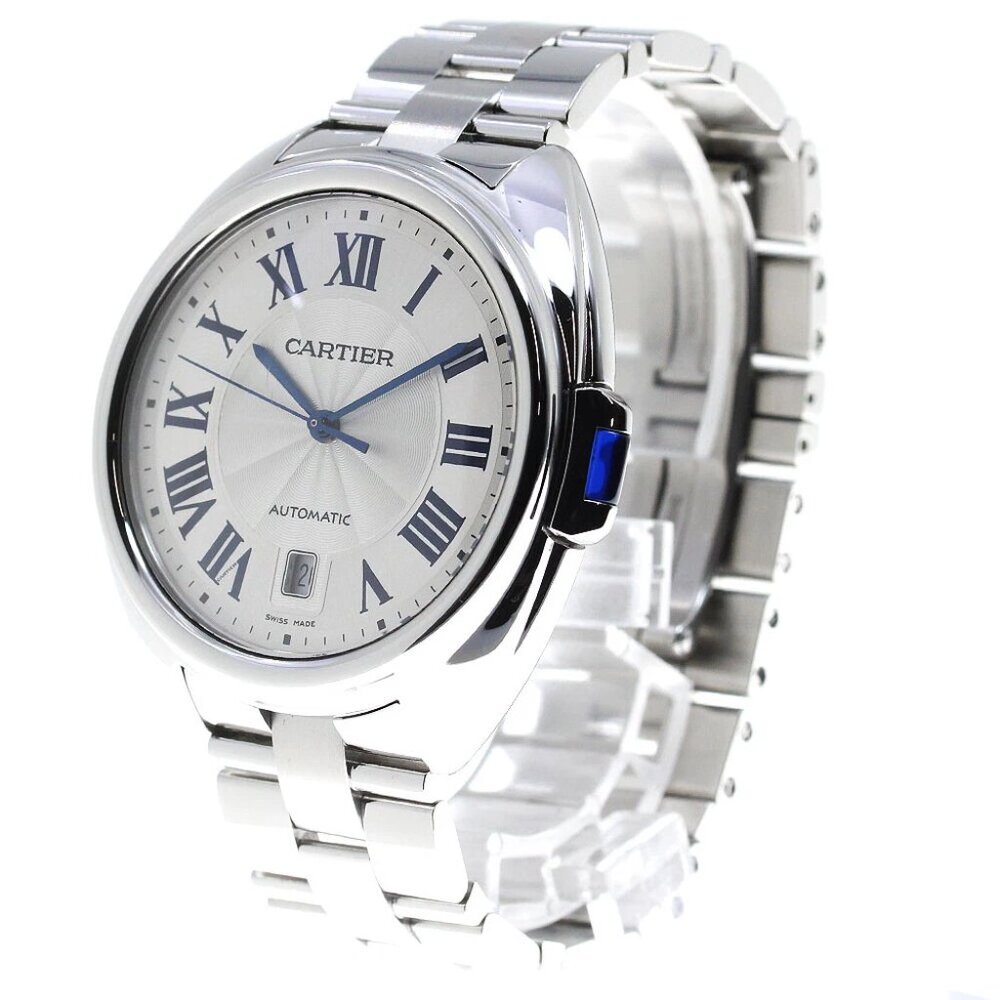 CARTIER Cres de Cartier WSCL0007 Date Silver Dial Automatic Men's Watch_816577 - Picture 1 of 6
